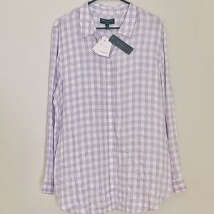 *NWT!* Banana Republic Boyfriend-Fit Button Back Shirt